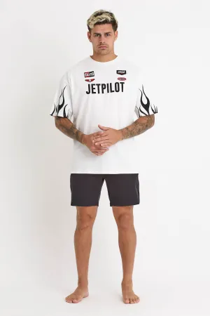 Jetpilot Vintage Flames Tee - White
