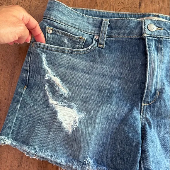 Joe’s Jeans The Ozzie 4” Cut-Off Denim Shorts SZ 30 Bexley Distressed Wash