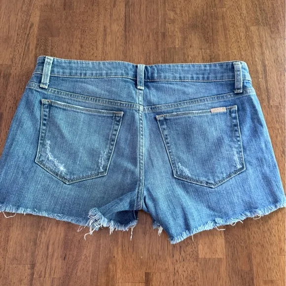 Joe’s Jeans The Ozzie 4” Cut-Off Denim Shorts SZ 30 Bexley Distressed Wash