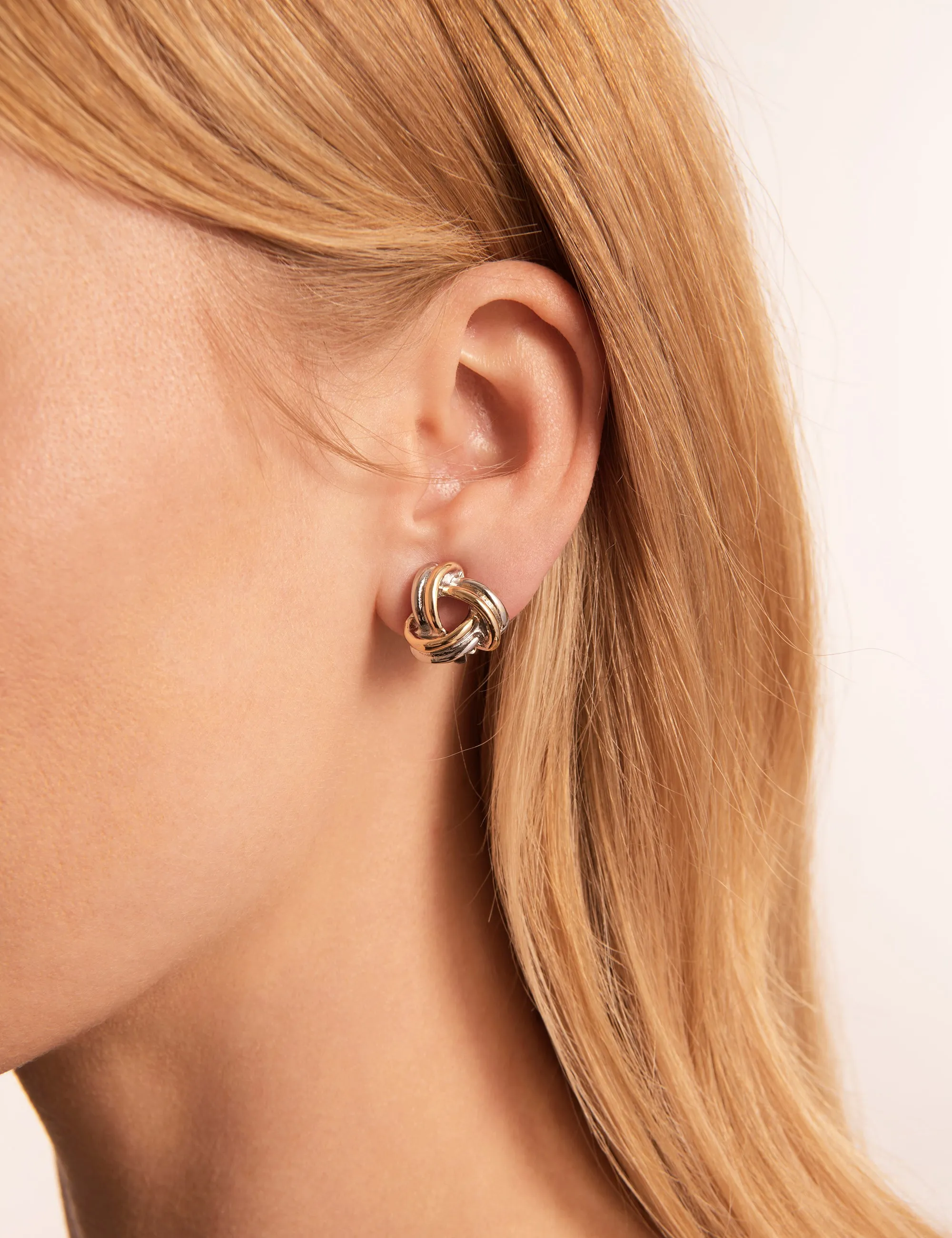 KNOTTED CLIP ON EARRINGS