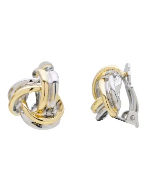 KNOTTED CLIP ON EARRINGS