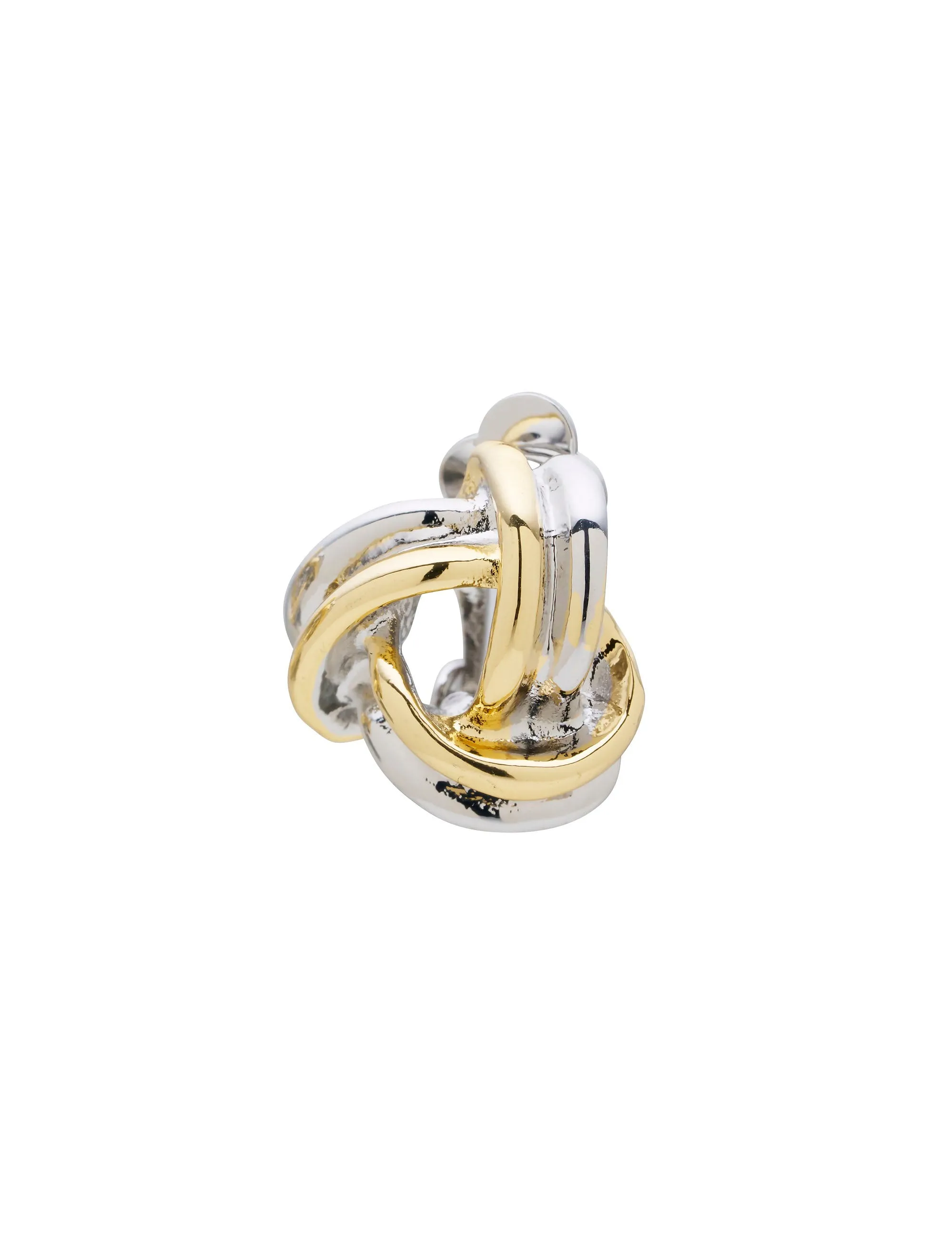 KNOTTED CLIP ON EARRINGS
