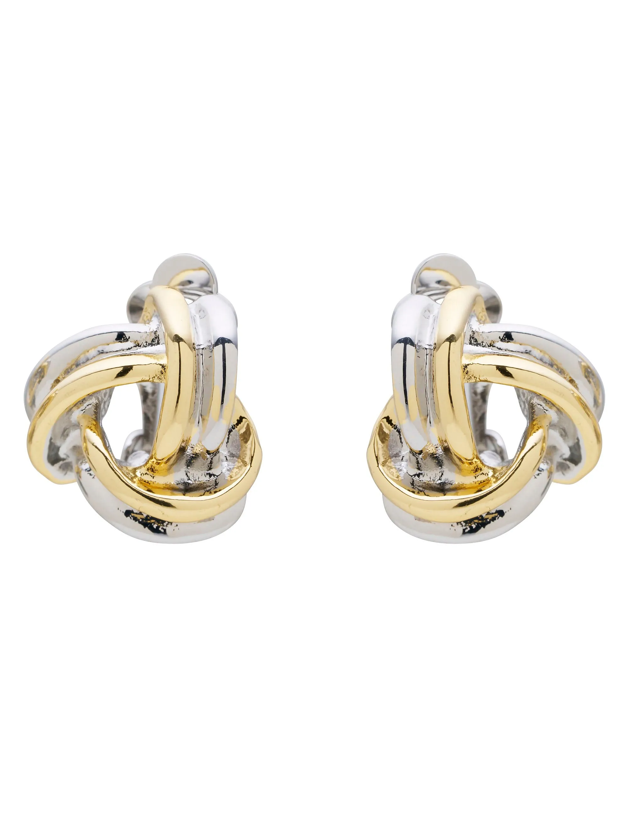 KNOTTED CLIP ON EARRINGS