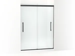 KOHLER K-707600-8D3 Pleat Frameless sliding shower door, 79-1/16" H x 54-5/8 - 59-5/8" W, with 5/16" thick Frosted glass