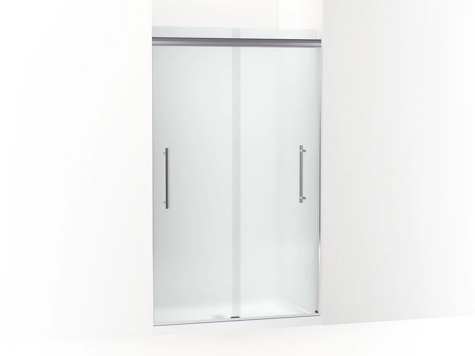 KOHLER K-707601-8D3 Pleat Frameless sliding shower door, 79-1/16" H x 44-5/8 - 47-5/8" W, with 5/16" thick Frosted glass