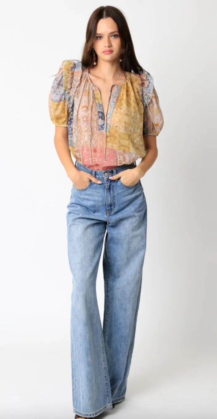 Kris Puff Sleeve Blouse