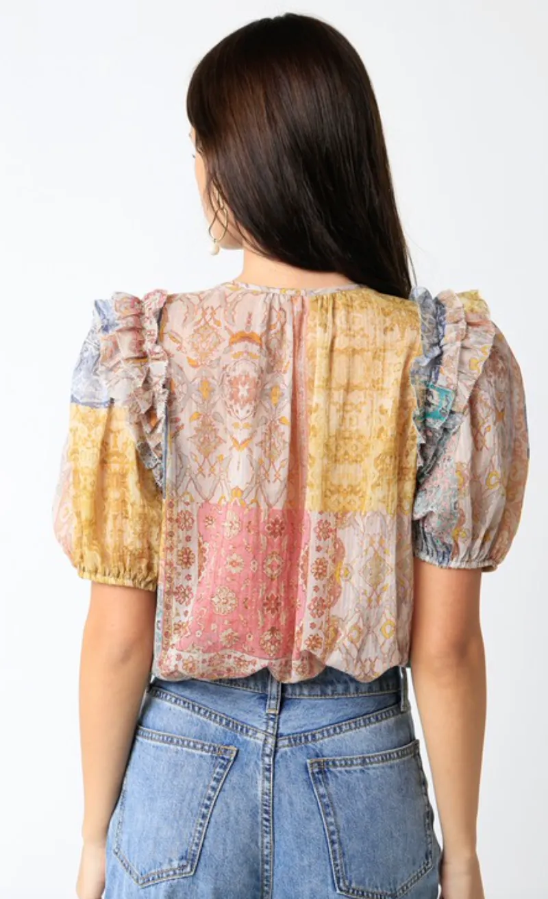 Kris Puff Sleeve Blouse