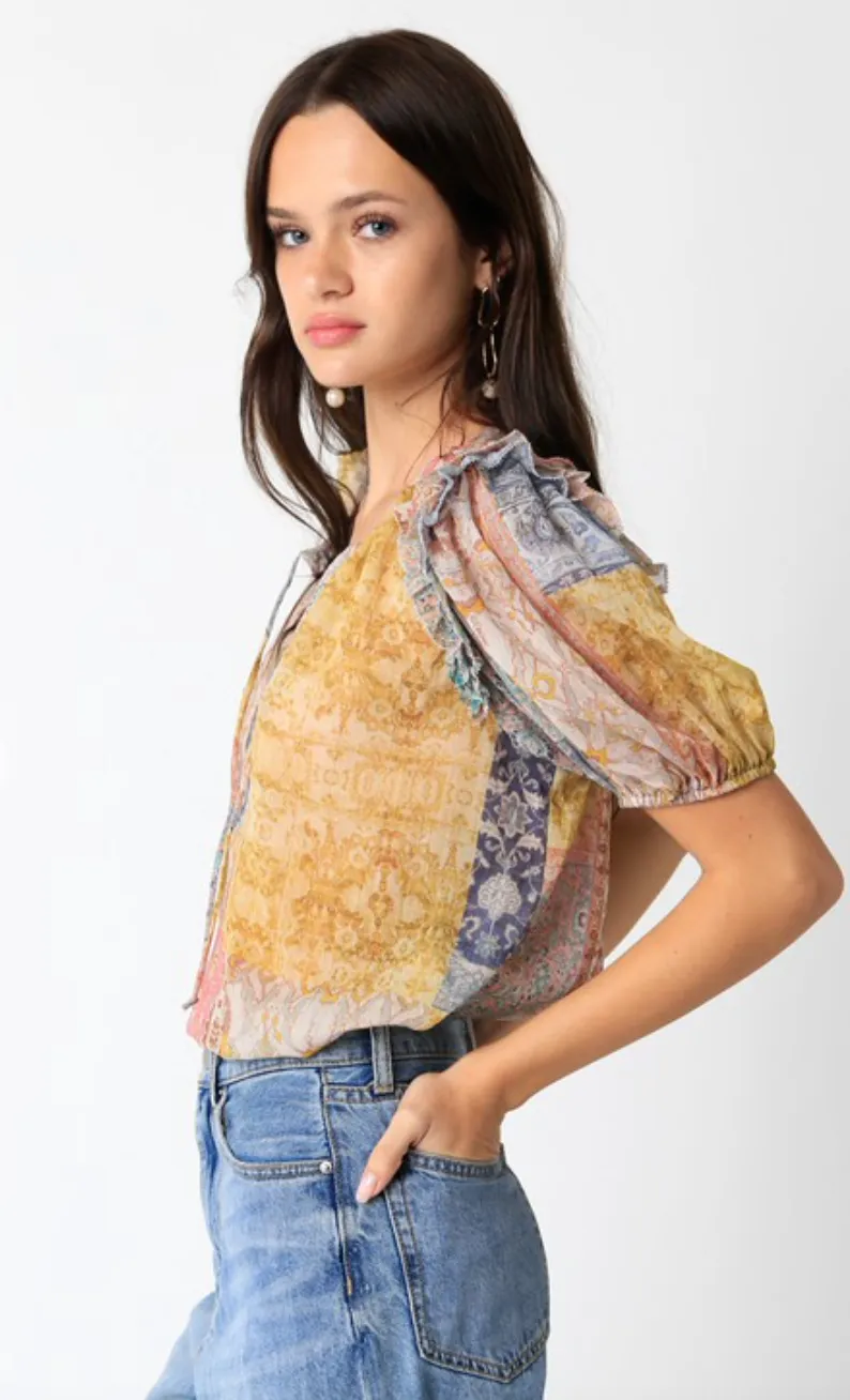 Kris Puff Sleeve Blouse
