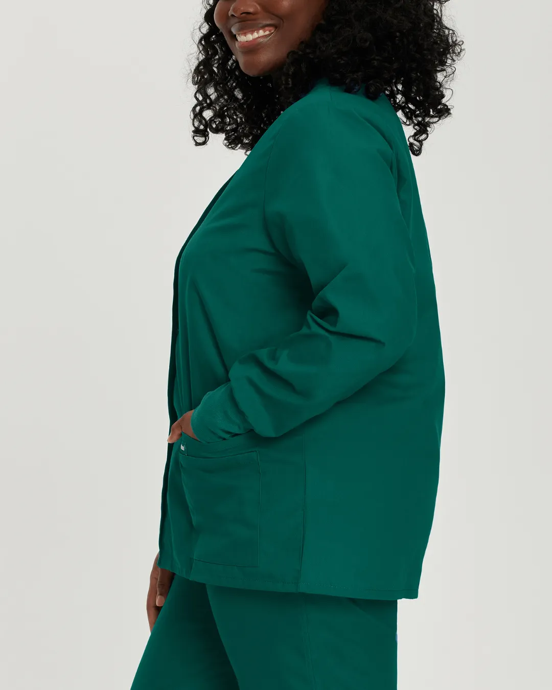 Landau Round Neck Warm-up Jacket - 7525