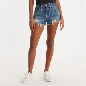 Levi's® 501 Original High Rise Distressed Hem Cut Off Shorts Size/25