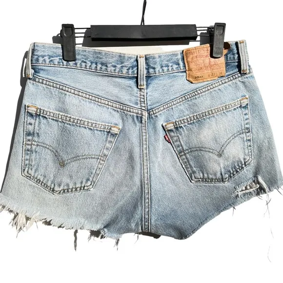 Levi’s 501 xx custom Petros denim shorts cutoff jean 28 29 large rare vintage