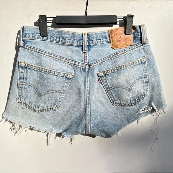 Levi’s 501 xx custom Petros denim shorts cutoff jean 28 29 large rare vintage