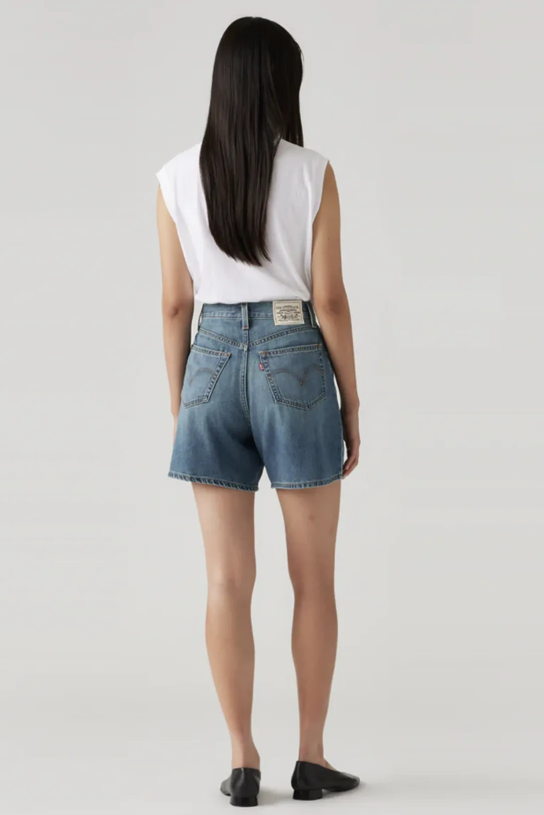 LEVI'S HIGH RISE BAGGY SHORTS - STOP FLAXING