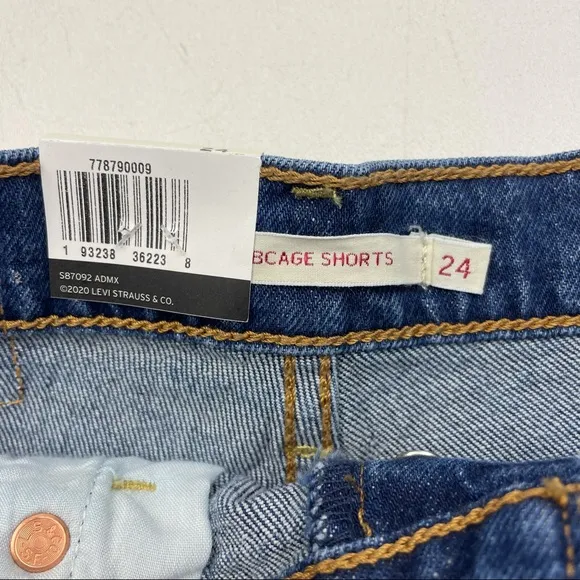 Levi’s Ribcage Ultra-High Rise Cutoff Fit Shorts Size 24