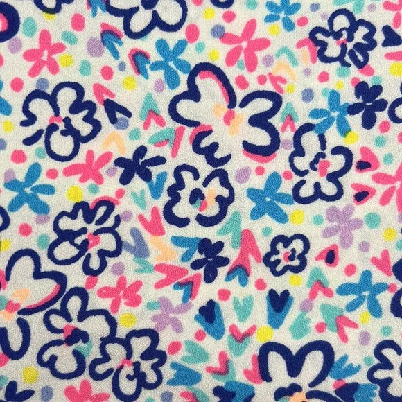 Lilly Pulitzer Casia Stretch Short Multi Fun Sun Repeat Ditsy Floral New Size 2