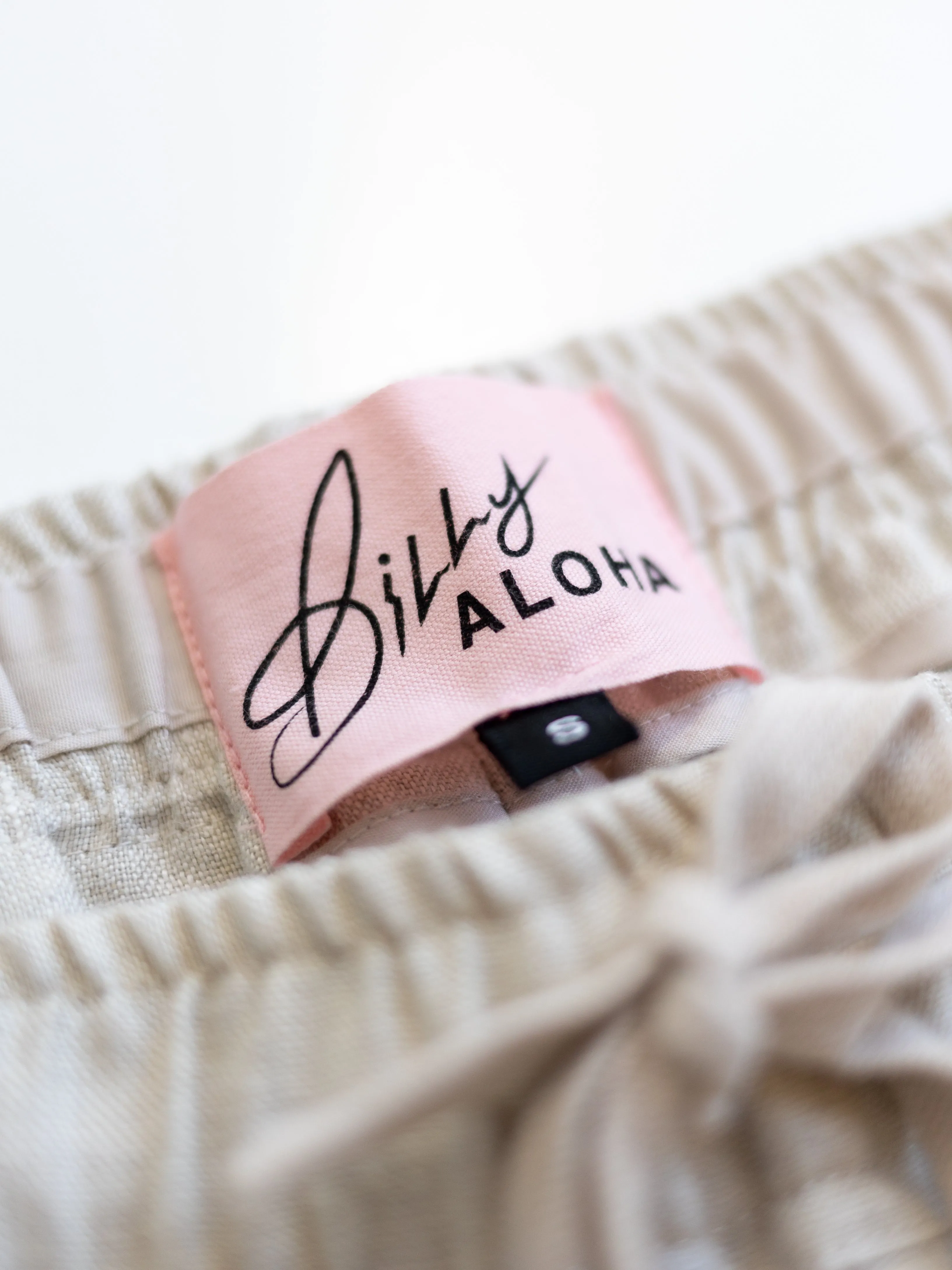 Linen Lounge Shorts - Ivory
