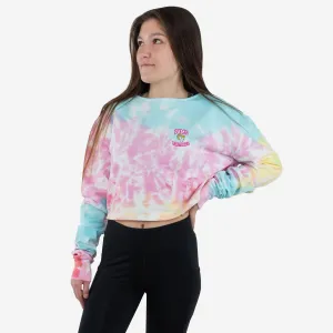 Los Angeles Rams Womens Pastel Tie-Dye Blast Cropped Sweater