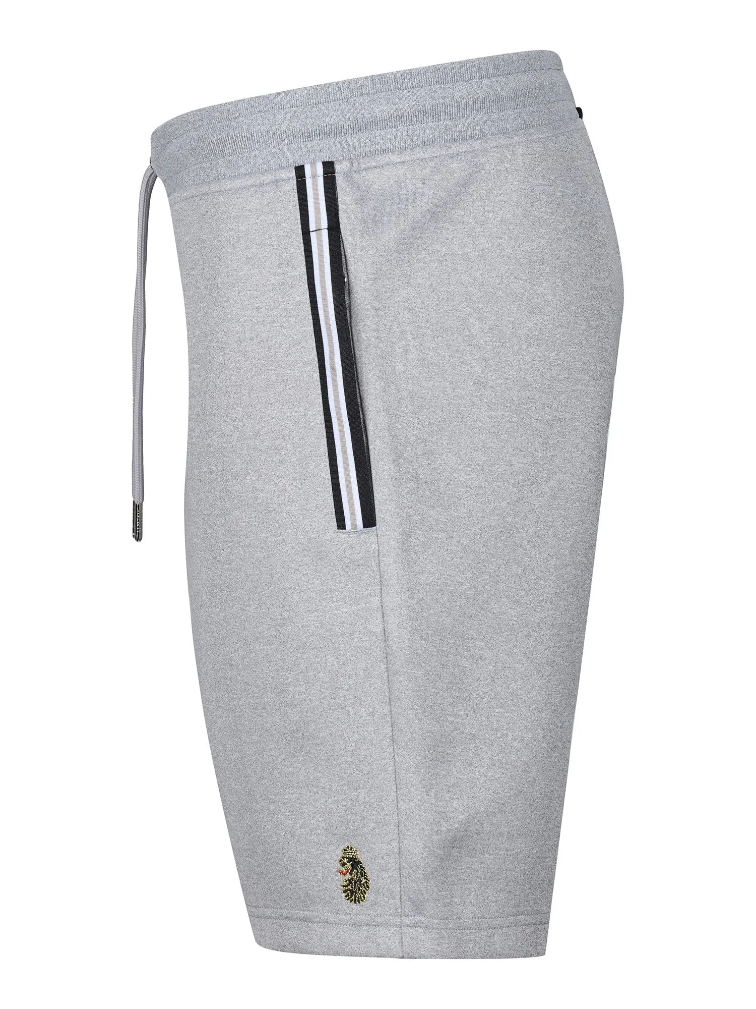 Luke 1977 M771050 Lakes Tape Details Shorts Light Grey Marl