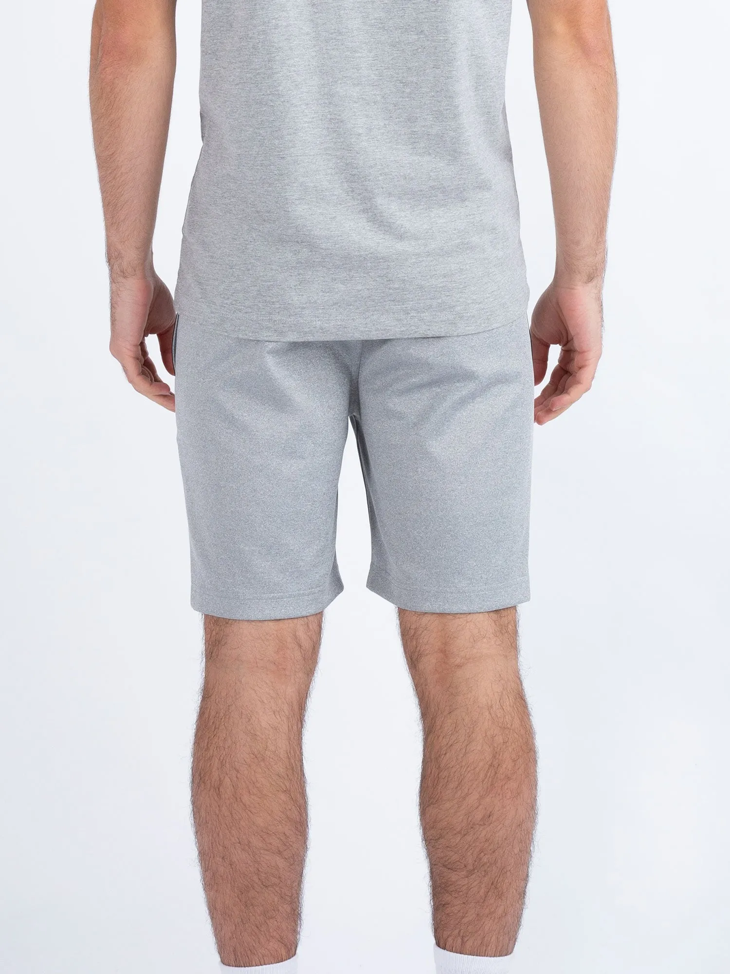 Luke 1977 M771050 Lakes Tape Details Shorts Light Grey Marl