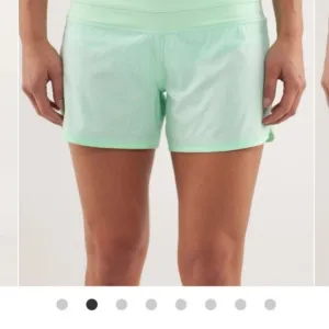Lululemon 🍋 Athletic fresh teal polka dot shorts