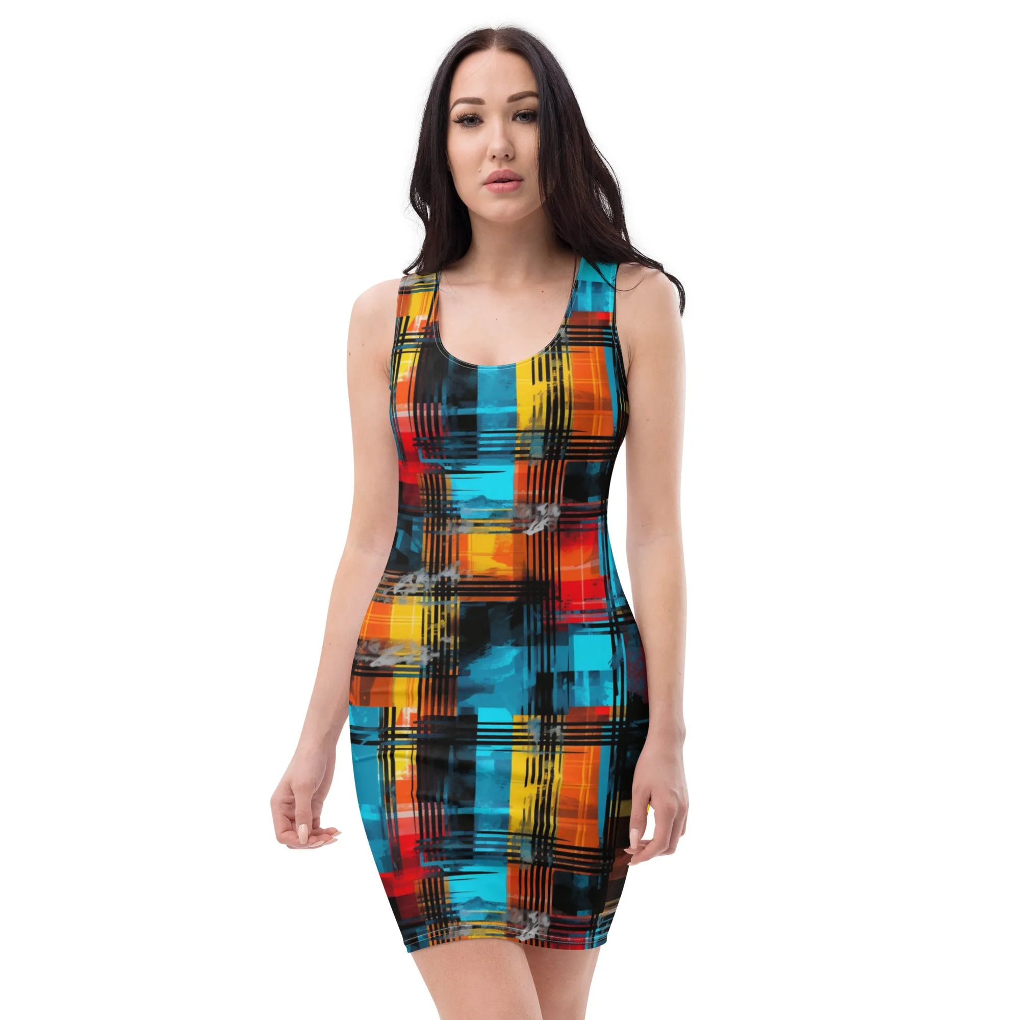 Maadish | Multiplaid Fitted Dress