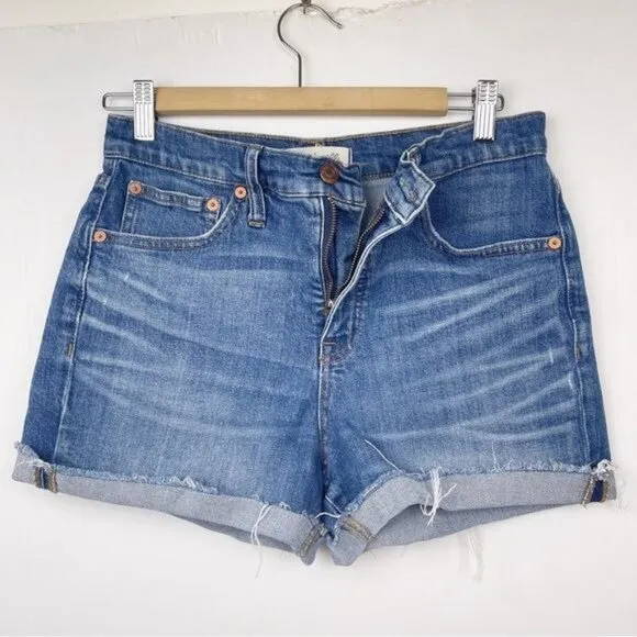 Madewell High-Rise Denim Shorts in Glenoaks Wash Cutoff Edition 27