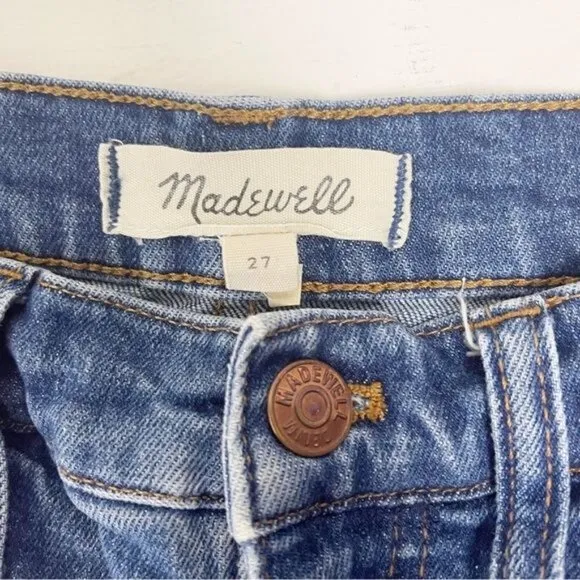 Madewell High-Rise Denim Shorts in Glenoaks Wash Cutoff Edition 27