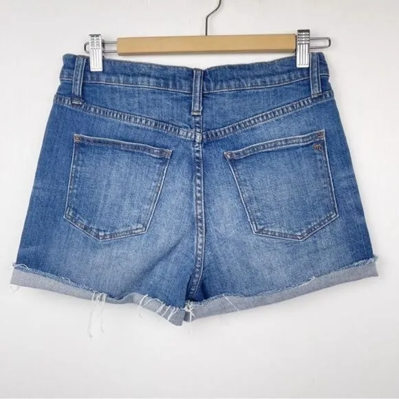 Madewell High-Rise Denim Shorts in Glenoaks Wash Cutoff Edition 27