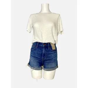 Madewell NWT High-Rise Denim Shorts in Glenoaks Wash Cutoff Edition