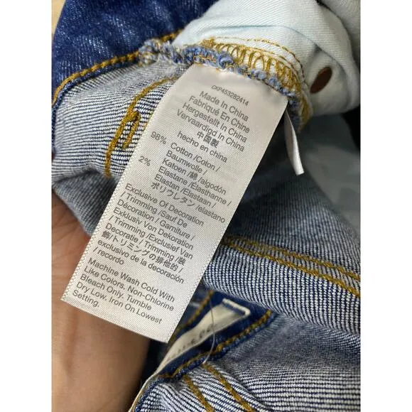 Madewell NWT High-Rise Denim Shorts in Glenoaks Wash Cutoff Edition
