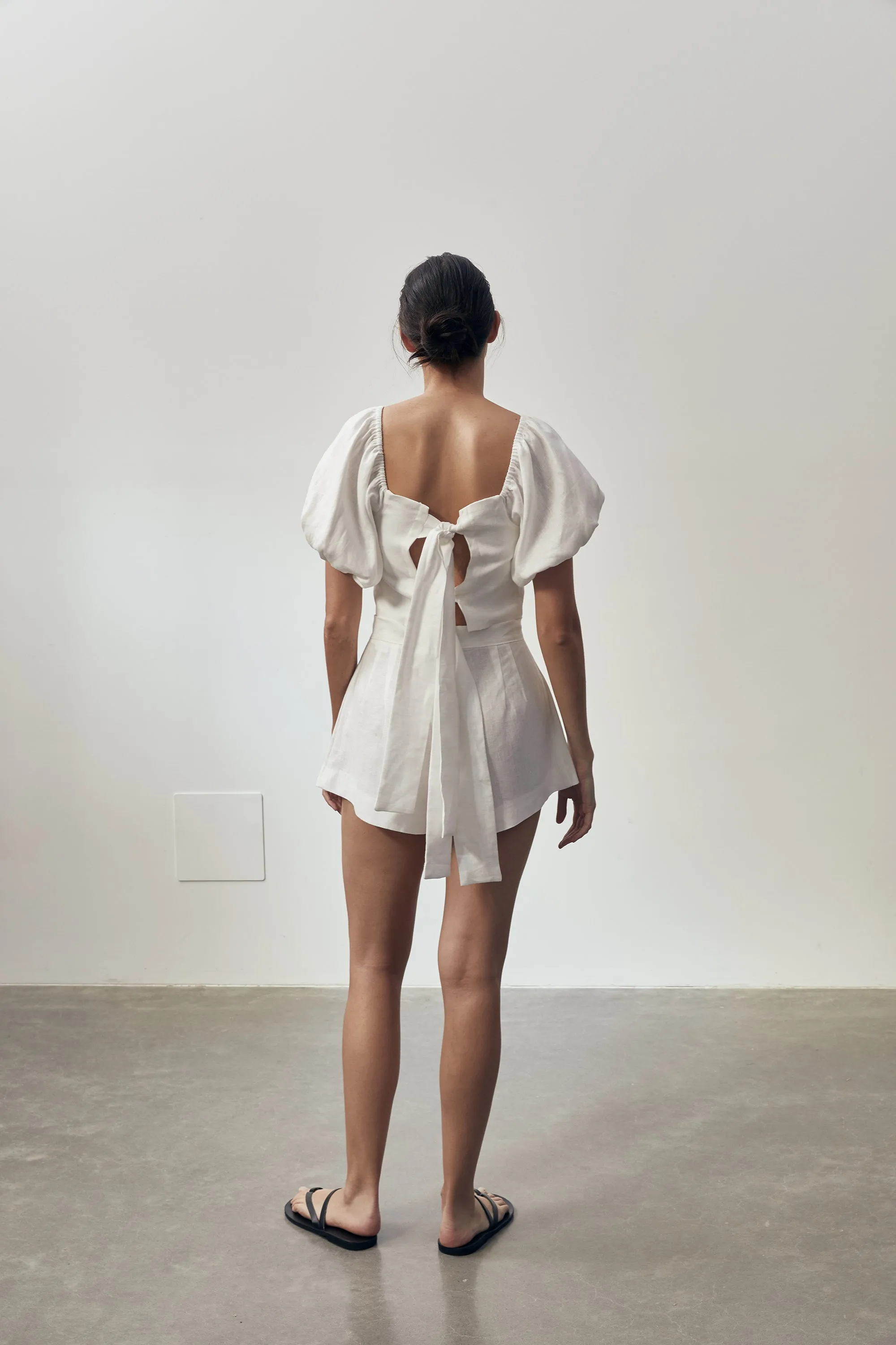 MAYA MINI SHORTS - WHITE