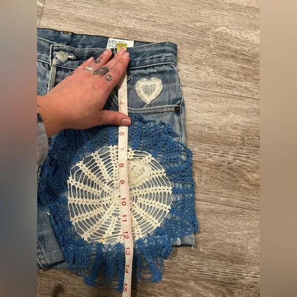 Melinda Zoller Custom Patchwork Vintage Levi's Shorts