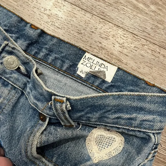 Melinda Zoller Custom Patchwork Vintage Levi's Shorts