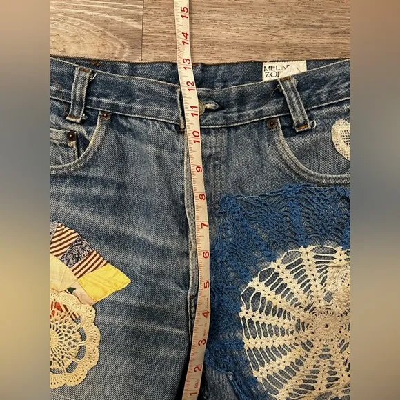 Melinda Zoller Custom Patchwork Vintage Levi's Shorts