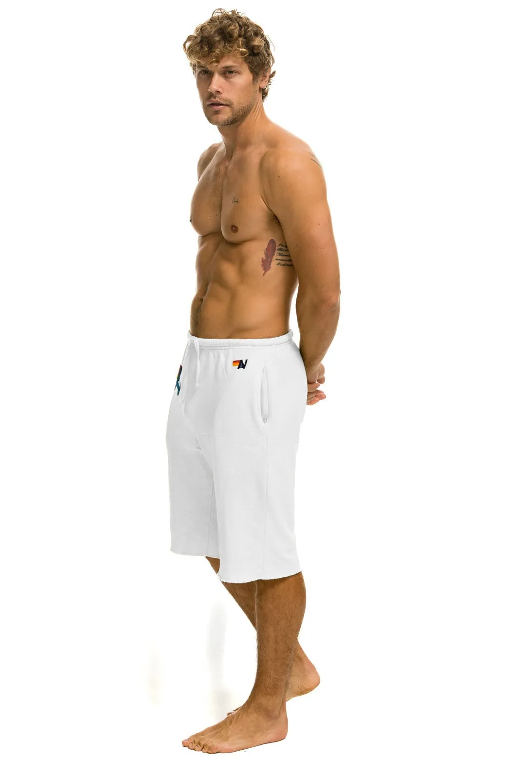 MEN'S LOGO SWEATSHORTS - WHITE