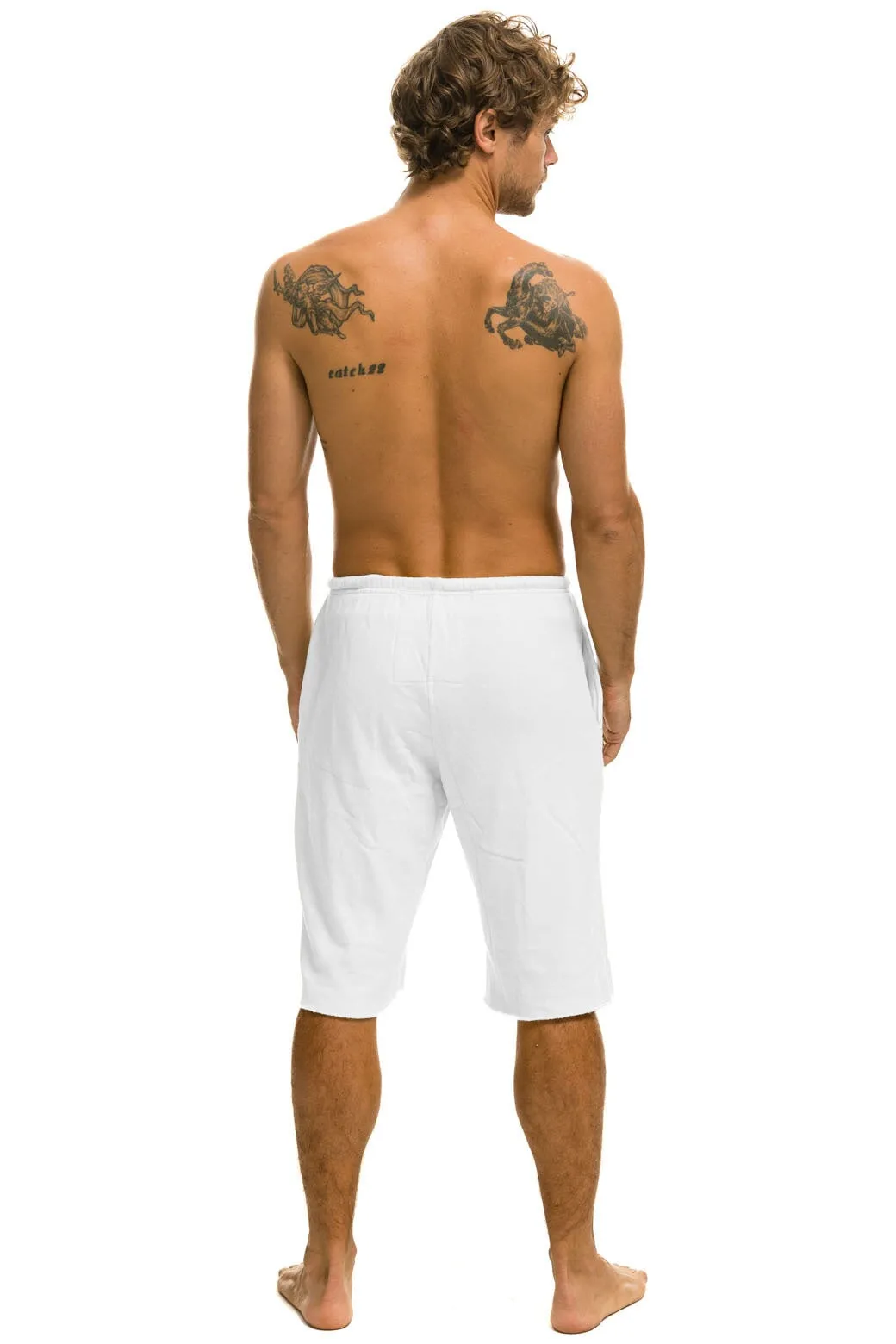 MEN'S LOGO SWEATSHORTS - WHITE
