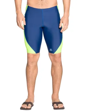 Men's Snorkel Jammer Swim Short - Navy / Neon Green
