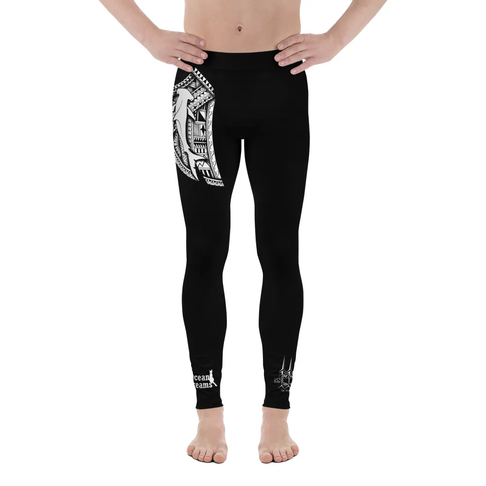 Men's Tribal Hammerhead Leggings Design by Leo Pugram
