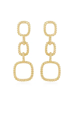Mia Textured Drop Earrings
