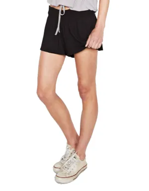 Michael Lauren Fox Smocked Short in Black