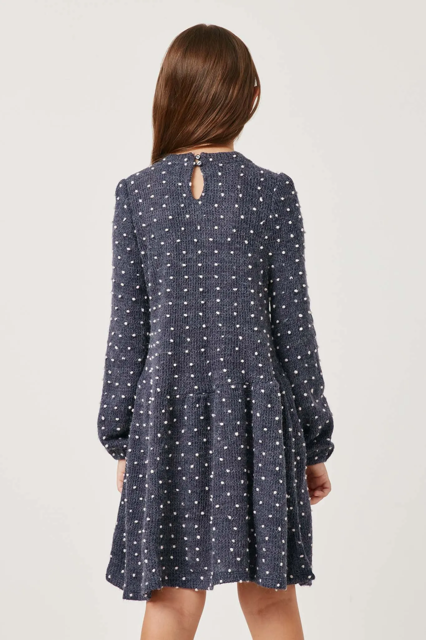 Mini Pom Pom Loose Knit Dress