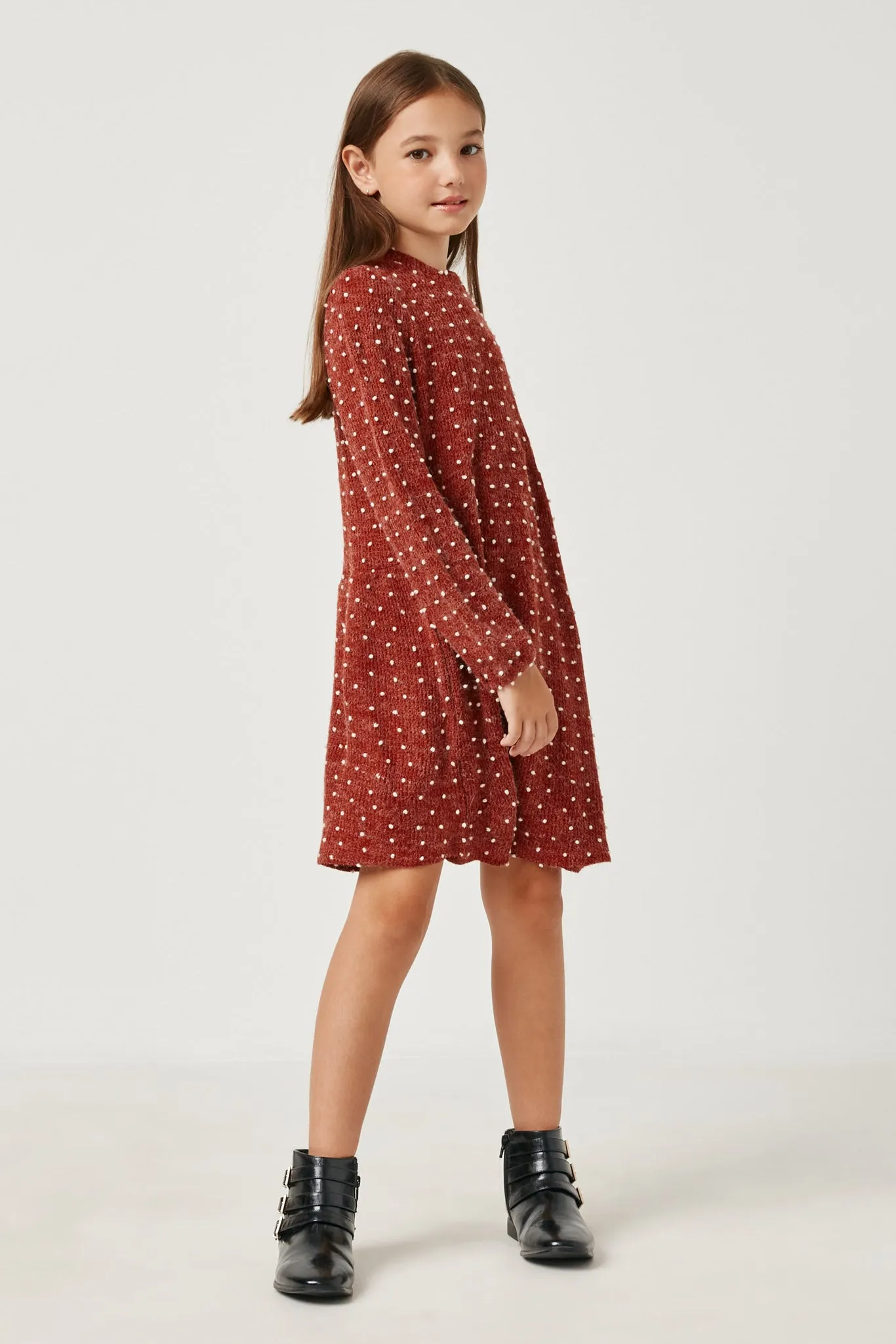 Mini Pom Pom Loose Knit Dress