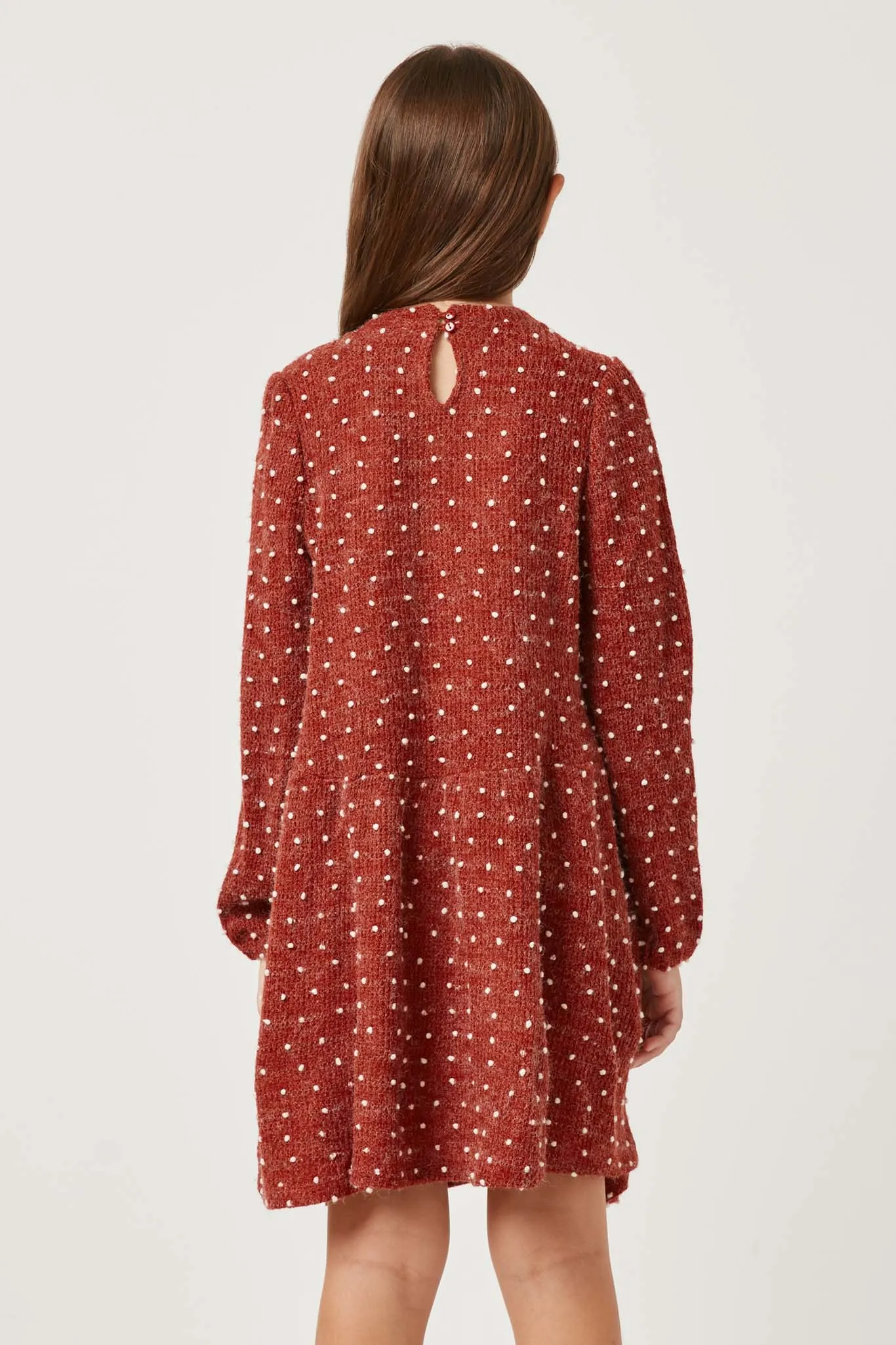 Mini Pom Pom Loose Knit Dress