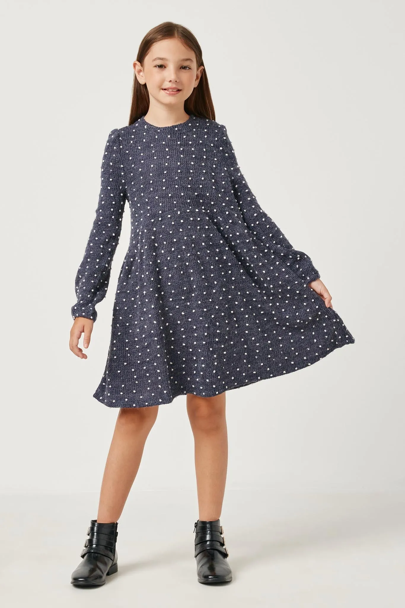 Mini Pom Pom Loose Knit Dress