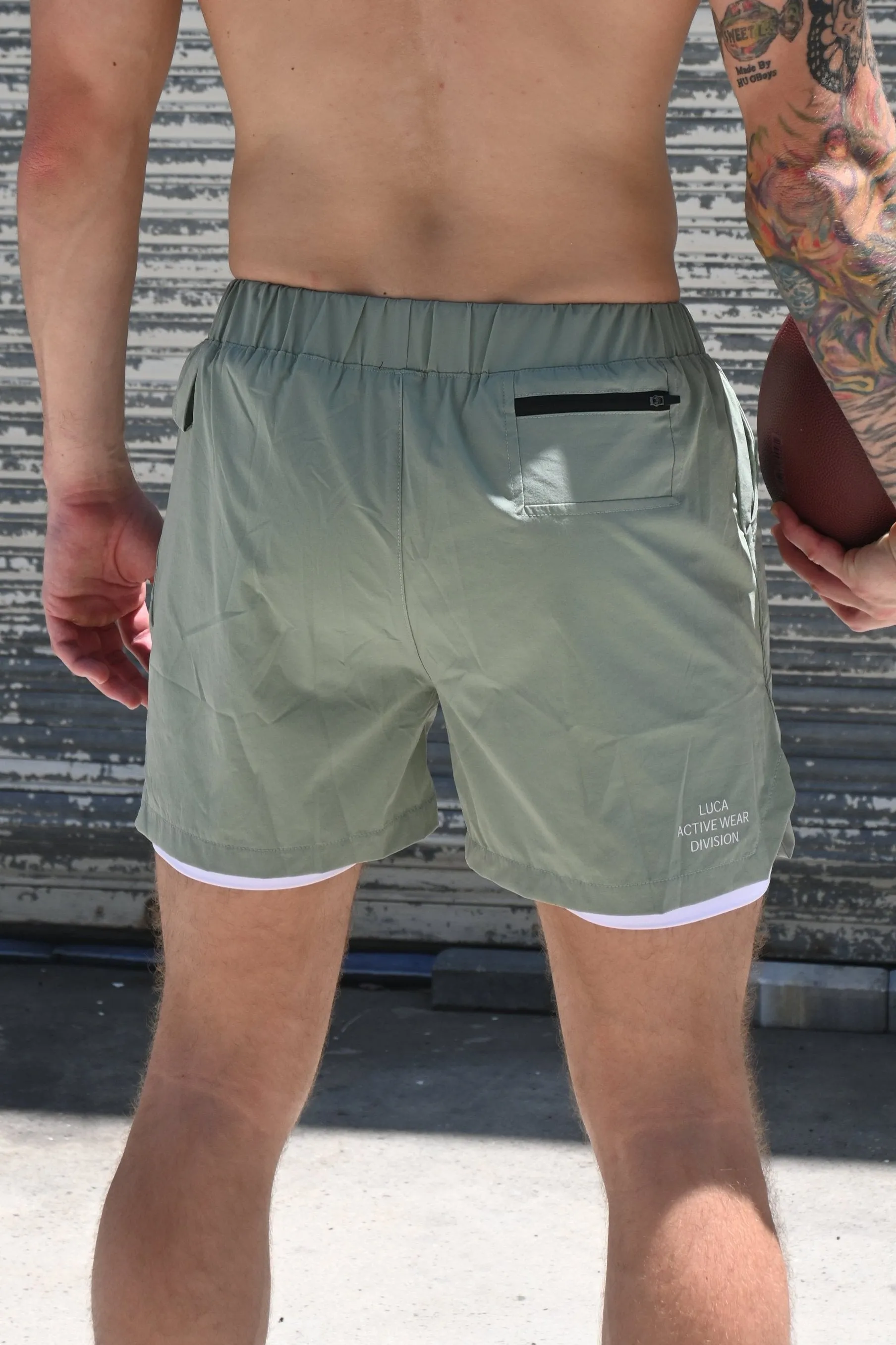 Mint Green Lined Flexible Short