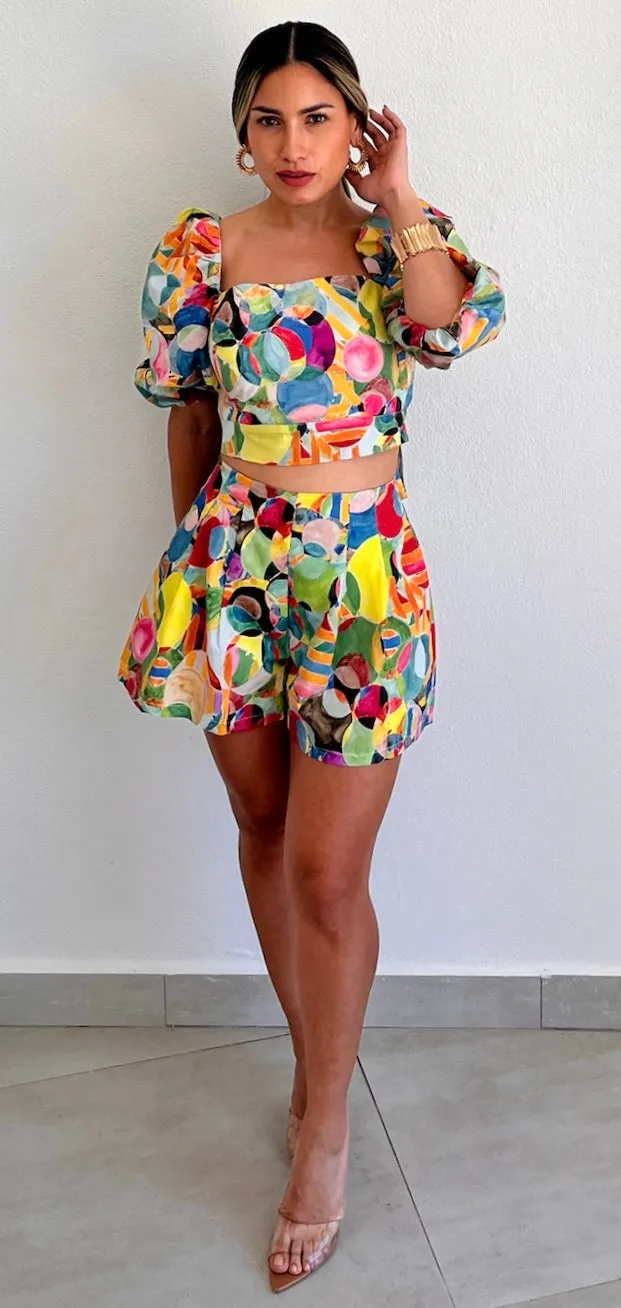 Modern Art Print Two-Piece Set