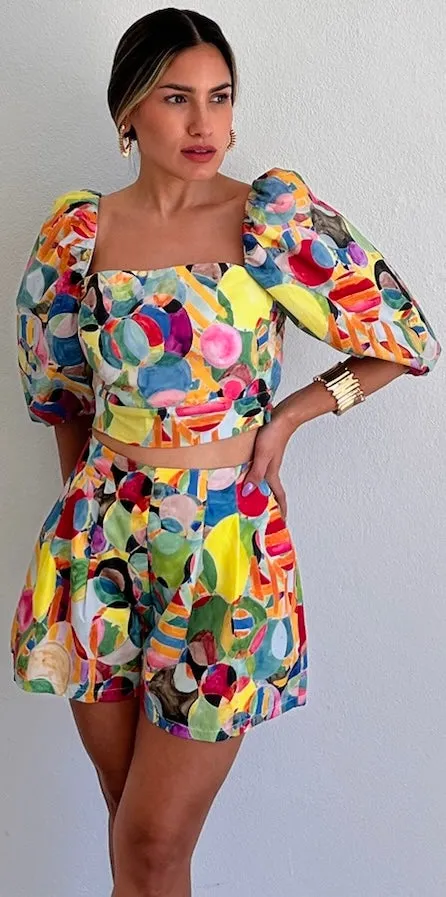 Modern Art Print Two-Piece Set