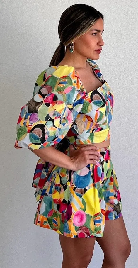 Modern Art Print Two-Piece Set
