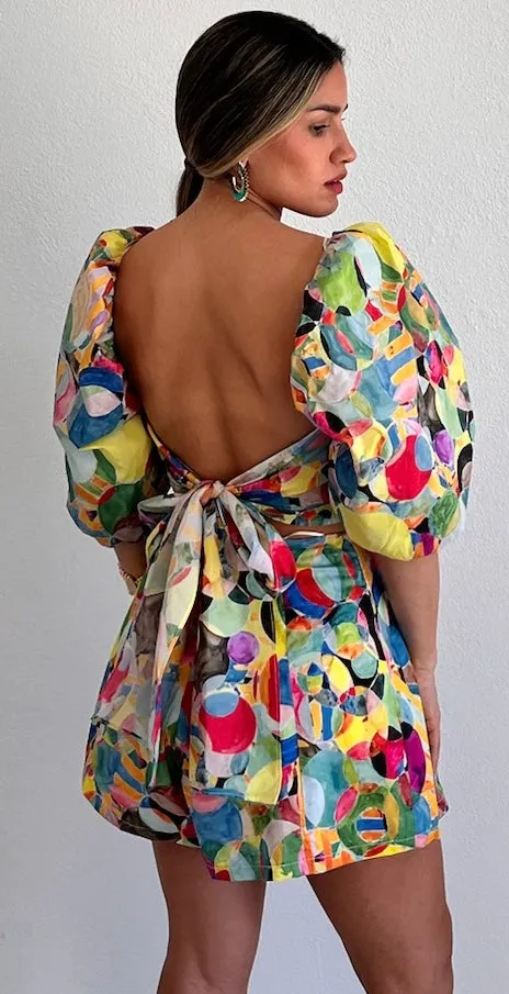 Modern Art Print Two-Piece Set
