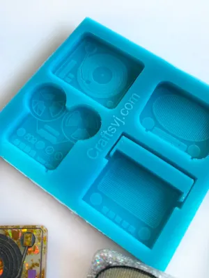 Molde de silicón LP disco reproductor y radios vintage años 60’s  / Silicone mold for clay resin Mold Casting